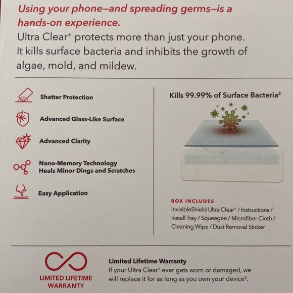 Samsung Galaxy S 6.7" 2020 Invisible Shield Ultra Clear+ Shatter Protection. D - Picture 3 of 3